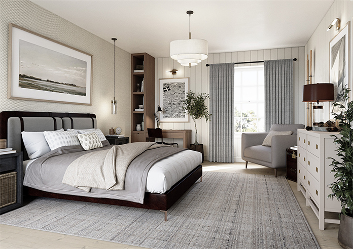 Melrose (Blackout), Wool Grey - Made to Measure Curtains - Image 7